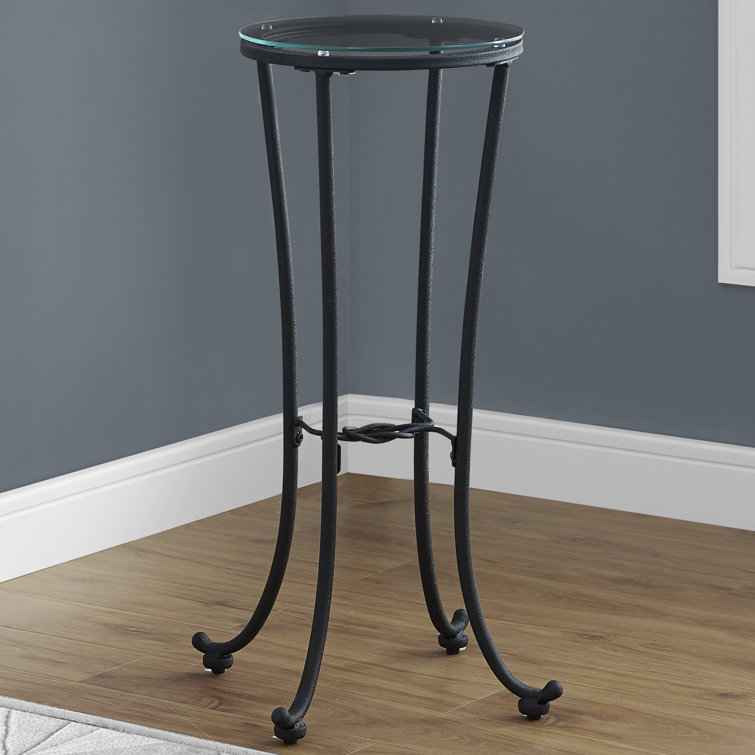 Glass top plant sales stand